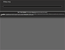 Tablet Screenshot of ihbp.org